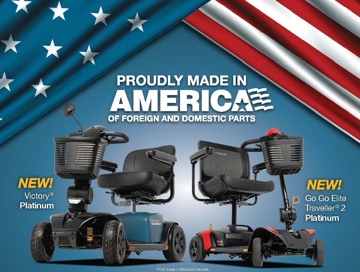 Buy or Rent Made in America Mobility Power Scooters, Power Wheelchairs & More