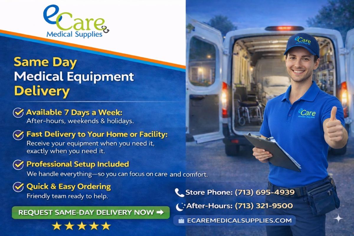 E Care Medical Supplies Houston Store Front