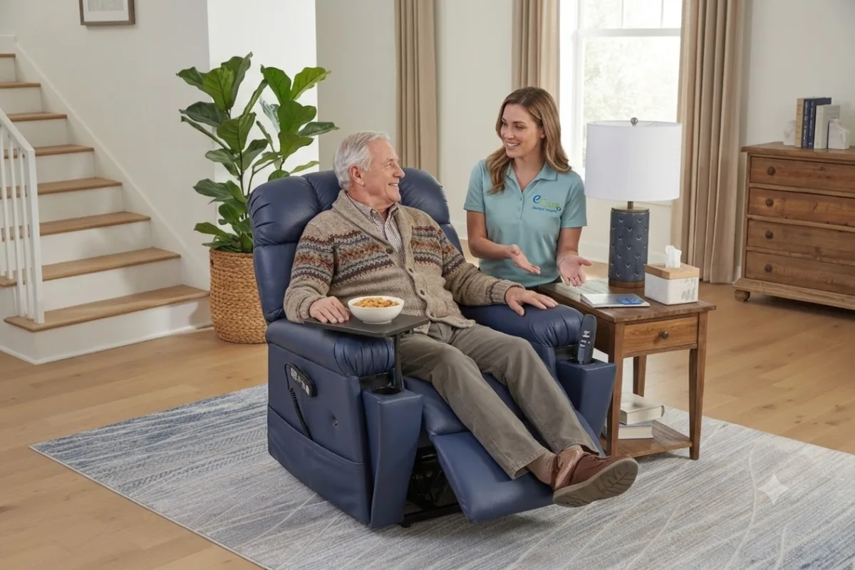 The remote, the recliner, and the nap - a sacred trio. Shop the Golden Cloud Supreme Lift Chair for Dad