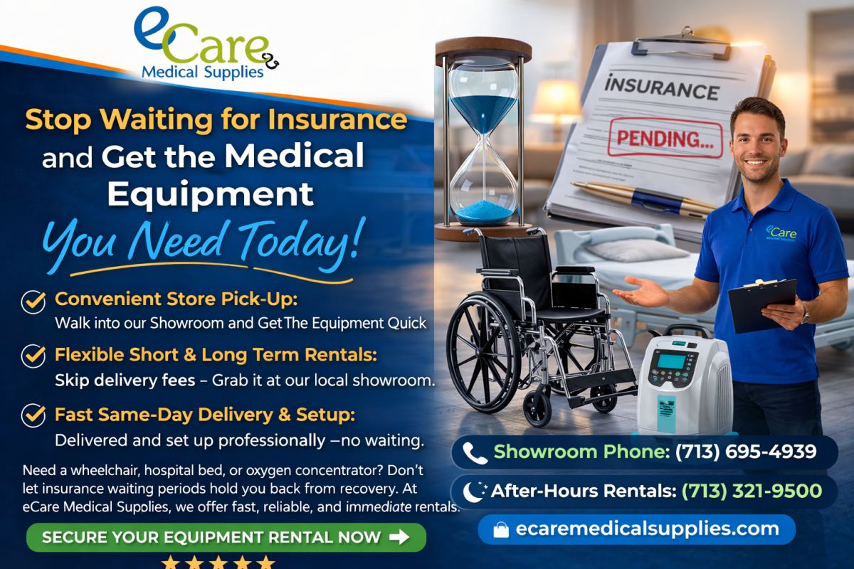 Ditch the Insurance Stress Walk into our Showroom and Get The Medical Equipment Quick