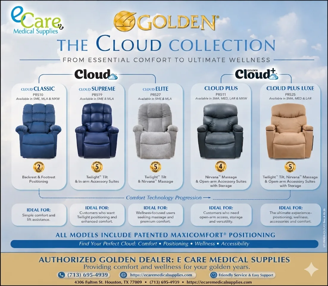 Premium Lift Recliners & Power Chairs Built for Lasting Comfort - Explore the Golden Cloud Collection