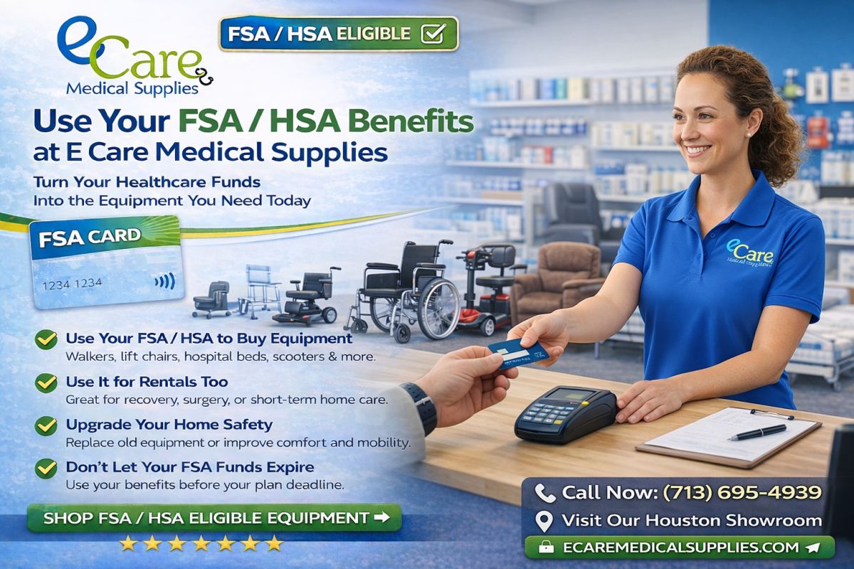 E Care Medical Supplies Houston Store Front