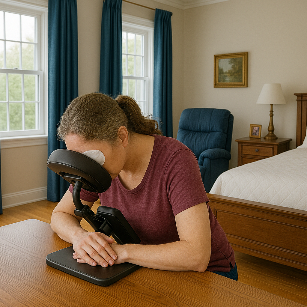 Face-Down Vitrectomy Tabletop for Eye Surgery Recovery