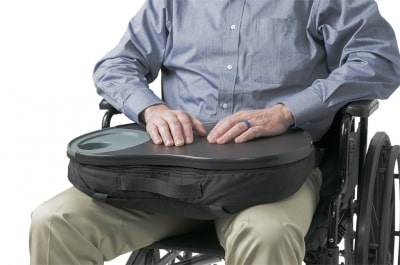 Comfortable Beanbag Style Wheelchair Tray