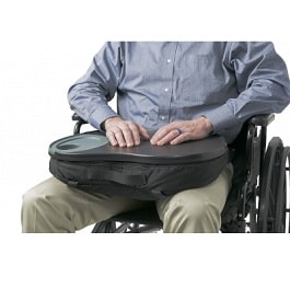 comfortable beanbag style wheelchair tray