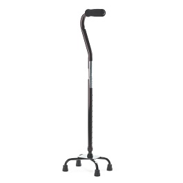 aluminum quad cane small base 300 lbs capacity