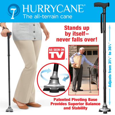 hurrycane freedom edition aluminum cane 350 lbs capacity