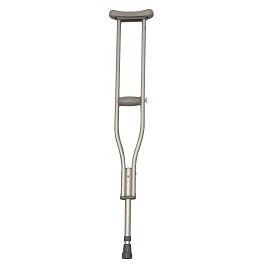 youth basic aluminum crutches pair 250 lbs capacity