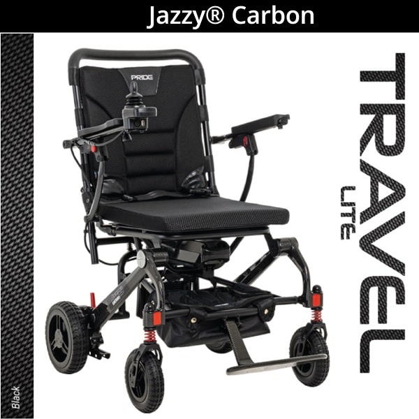 Jazzy Lite Carbon Frame Electric Power Wheelchair -300 Lbs Cap