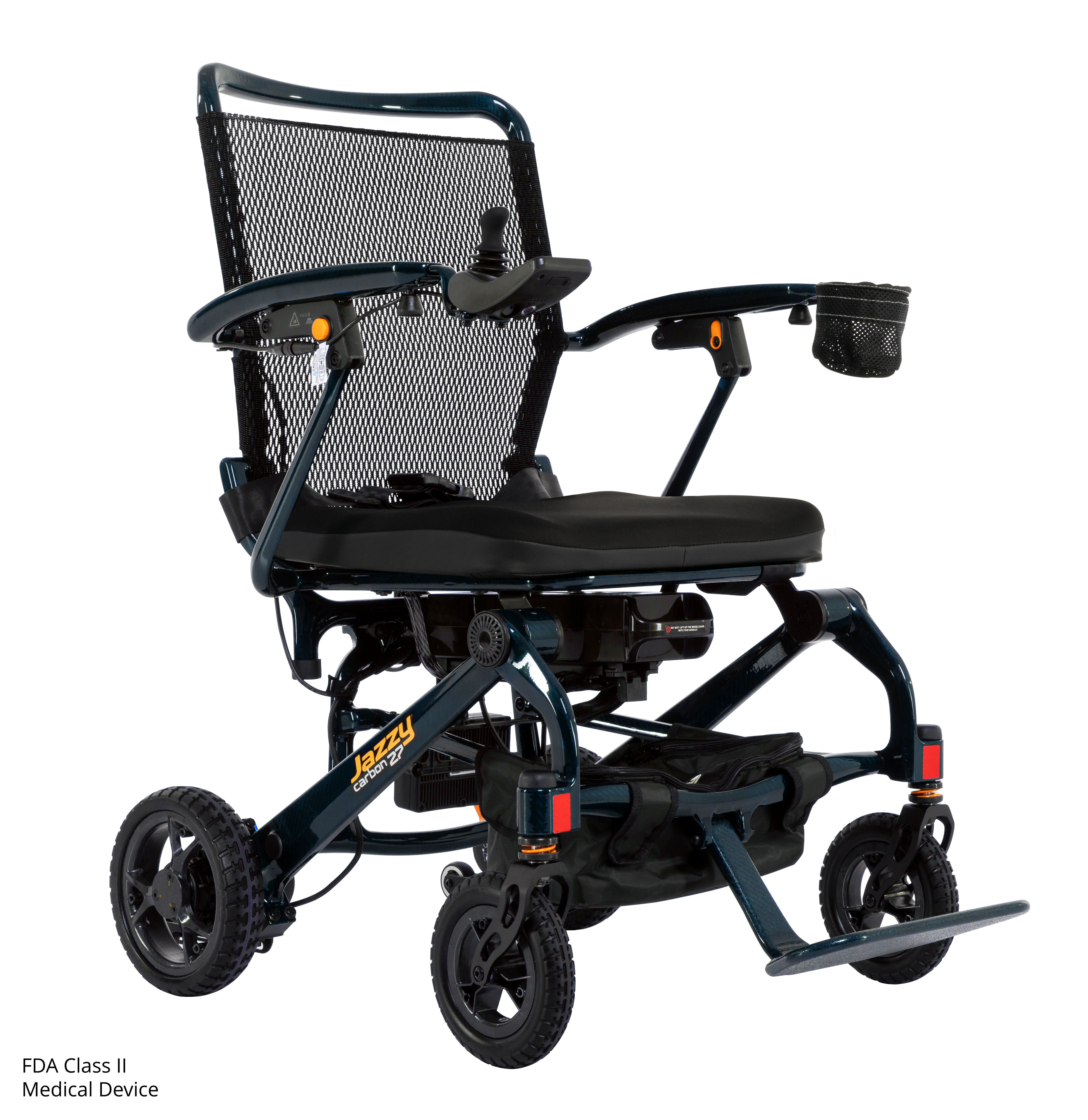 Jazzy Carbon 27X Ultra Lite Folding Power Wheelchair 275 lb Capacity