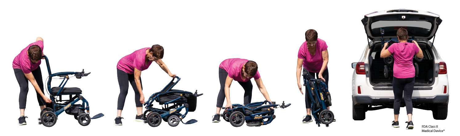 Jazzy Carbon 27 Ultra Lite Folding Power Wheelchair 275 lb Capacity