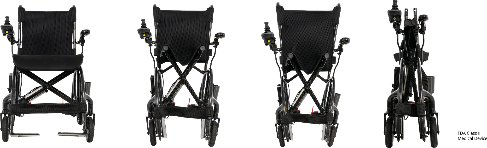 Jazzy Carbon 27X Ultra Lite Folding Power Wheelchair 275 lb Capacity