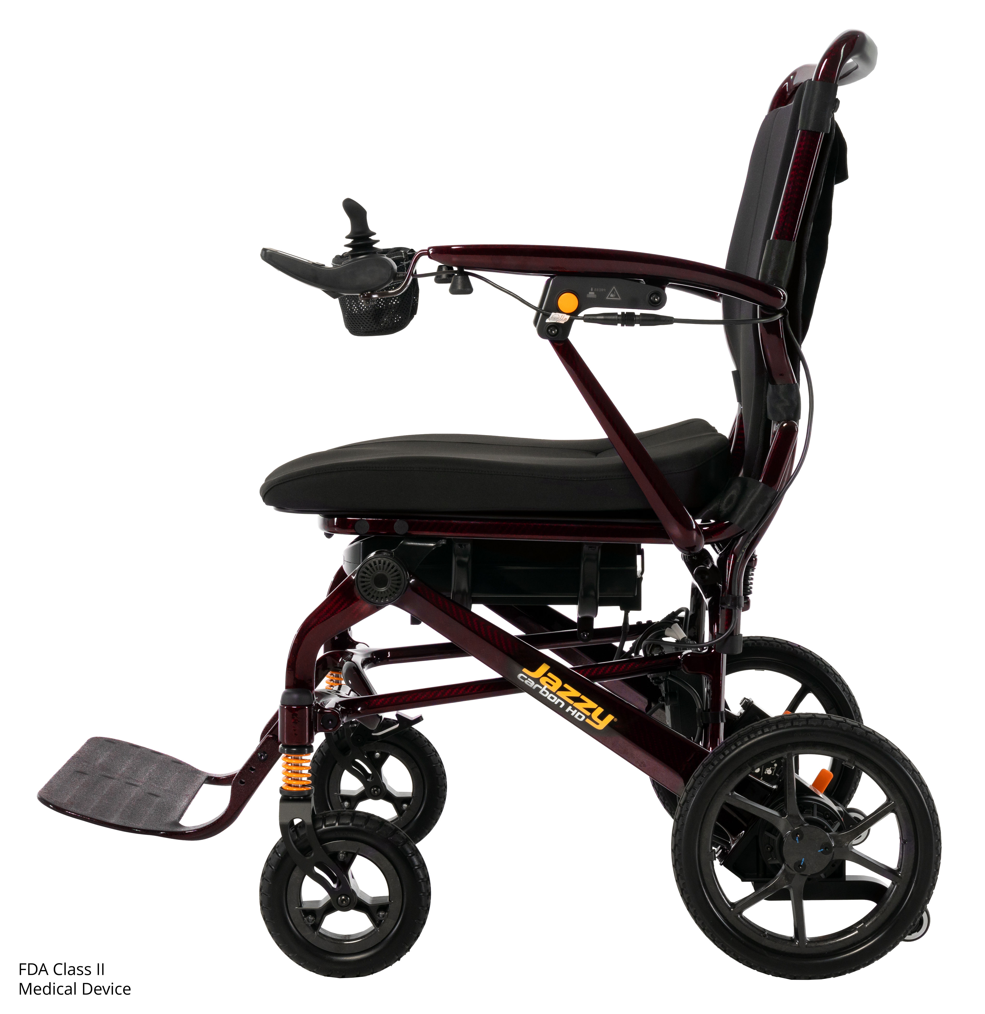 Jazzy Carbon HD Ultra Lite Folding Power Wheelchair 400 lb Capacity