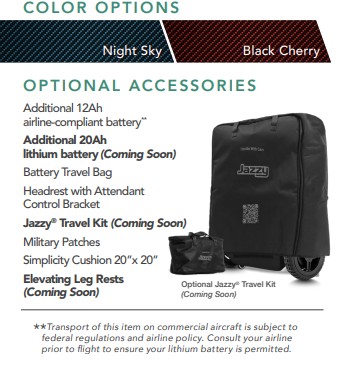 Jazzy Carbon HD Lite Folding Power Wheelchair 400 lb Capacity