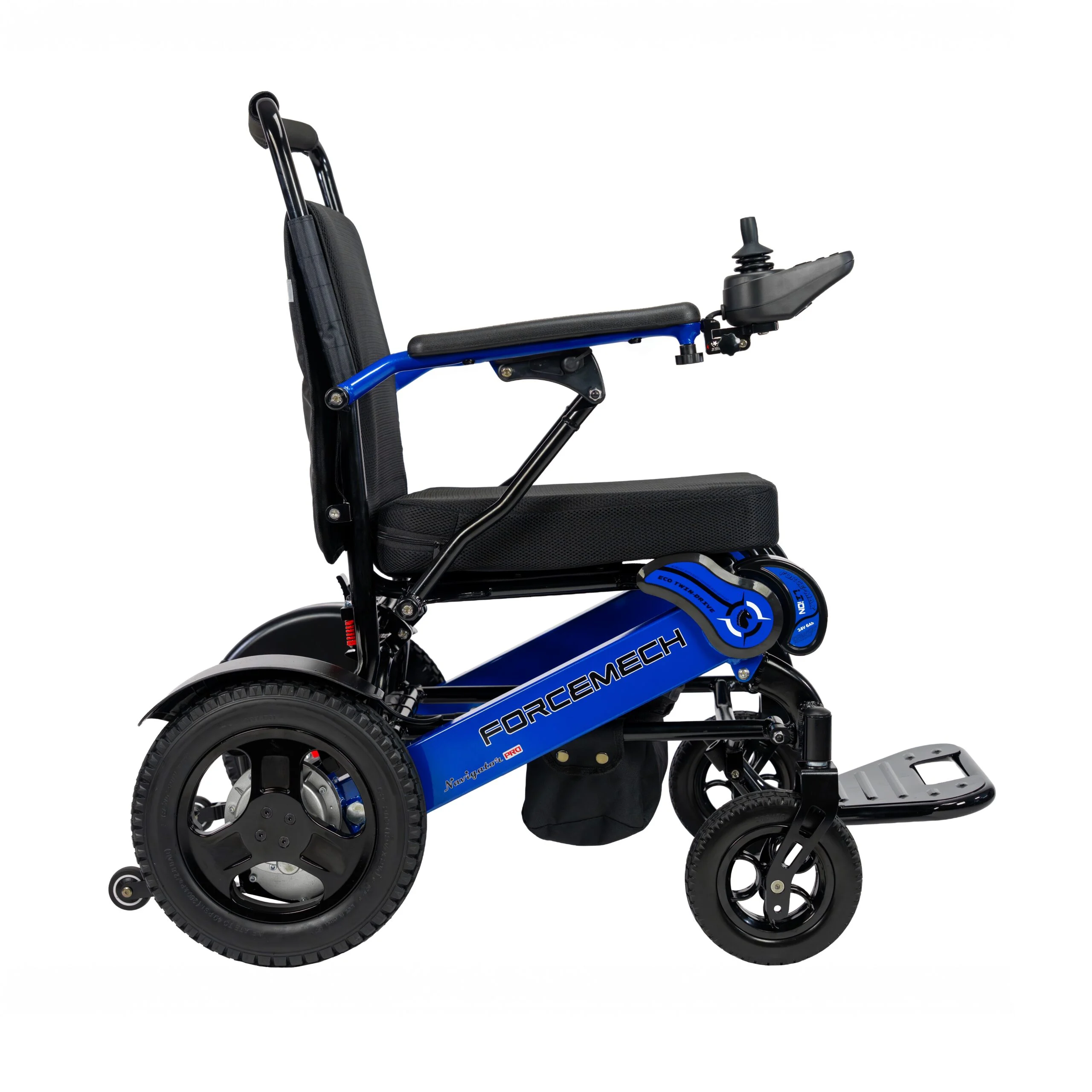 Forcemech Navigator PRO - Heavy Duty All Terrain Folding Electric Wheelchair 400Lbs Cap