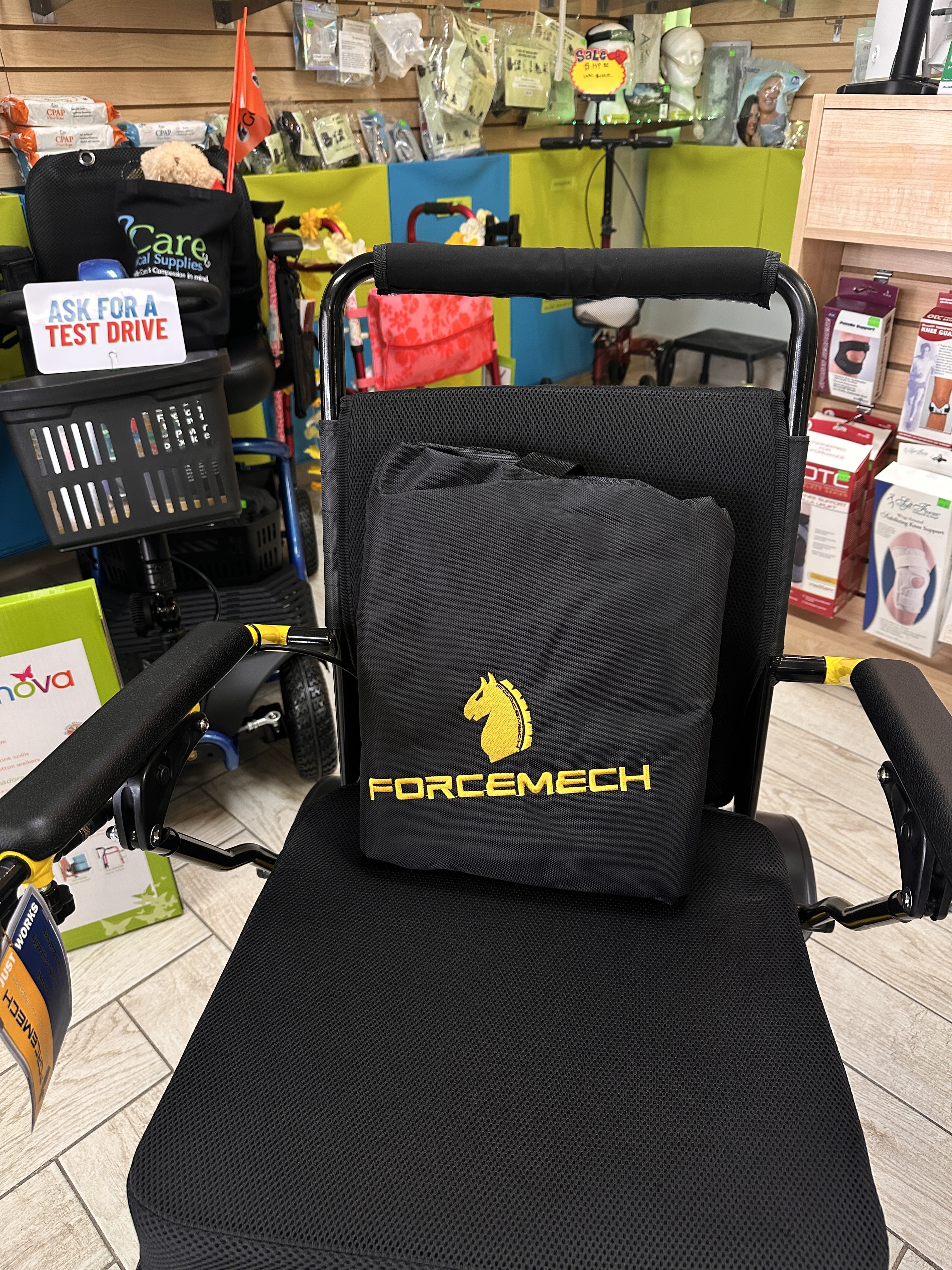Forcemech Navigator PRO - Heavy Duty All Terrain Folding Electric Wheelchair 400Lbs Cap