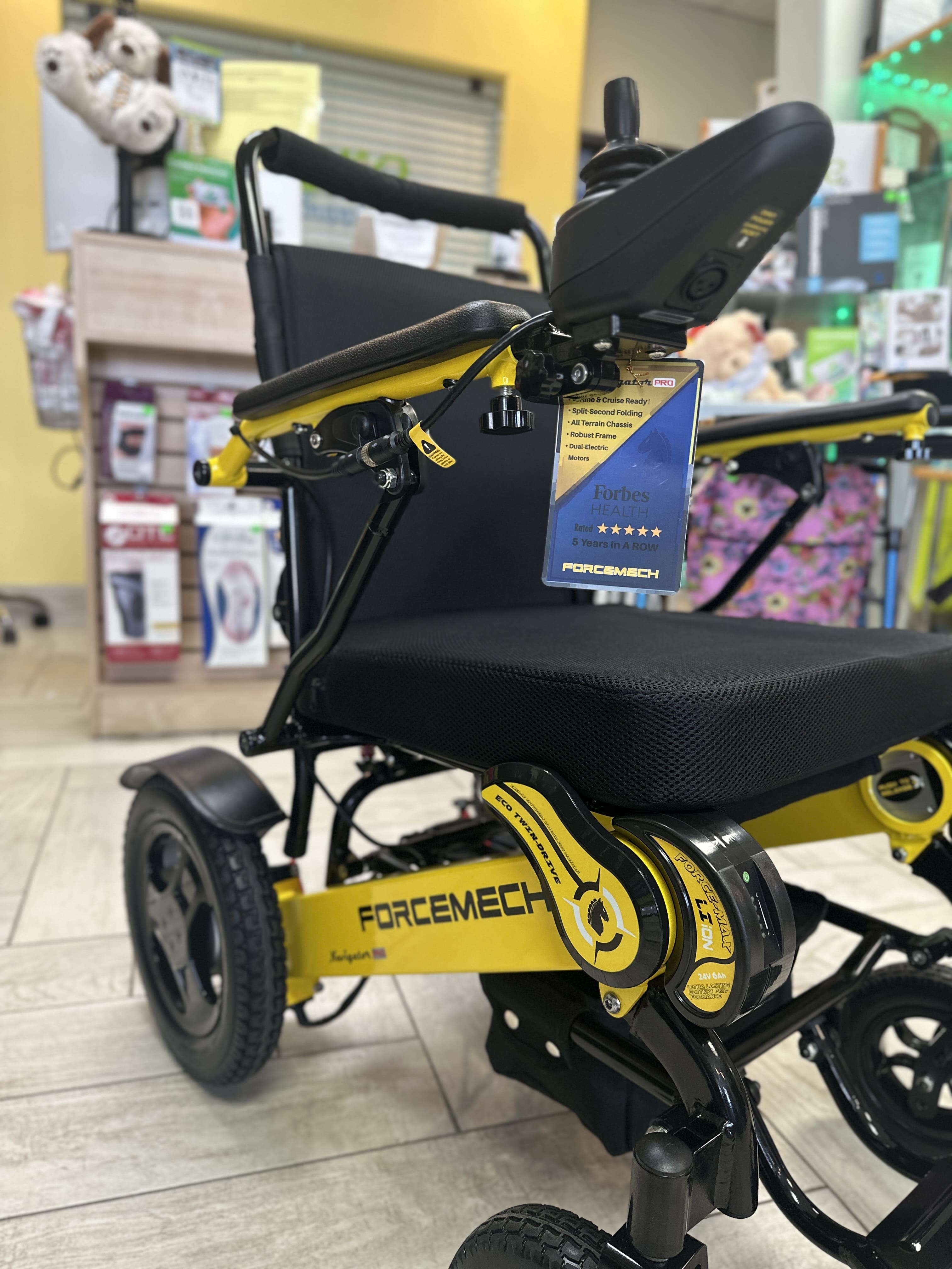 Forcemech Navigator PRO - Heavy Duty All Terrain Folding Electric Wheelchair 400Lbs Cap