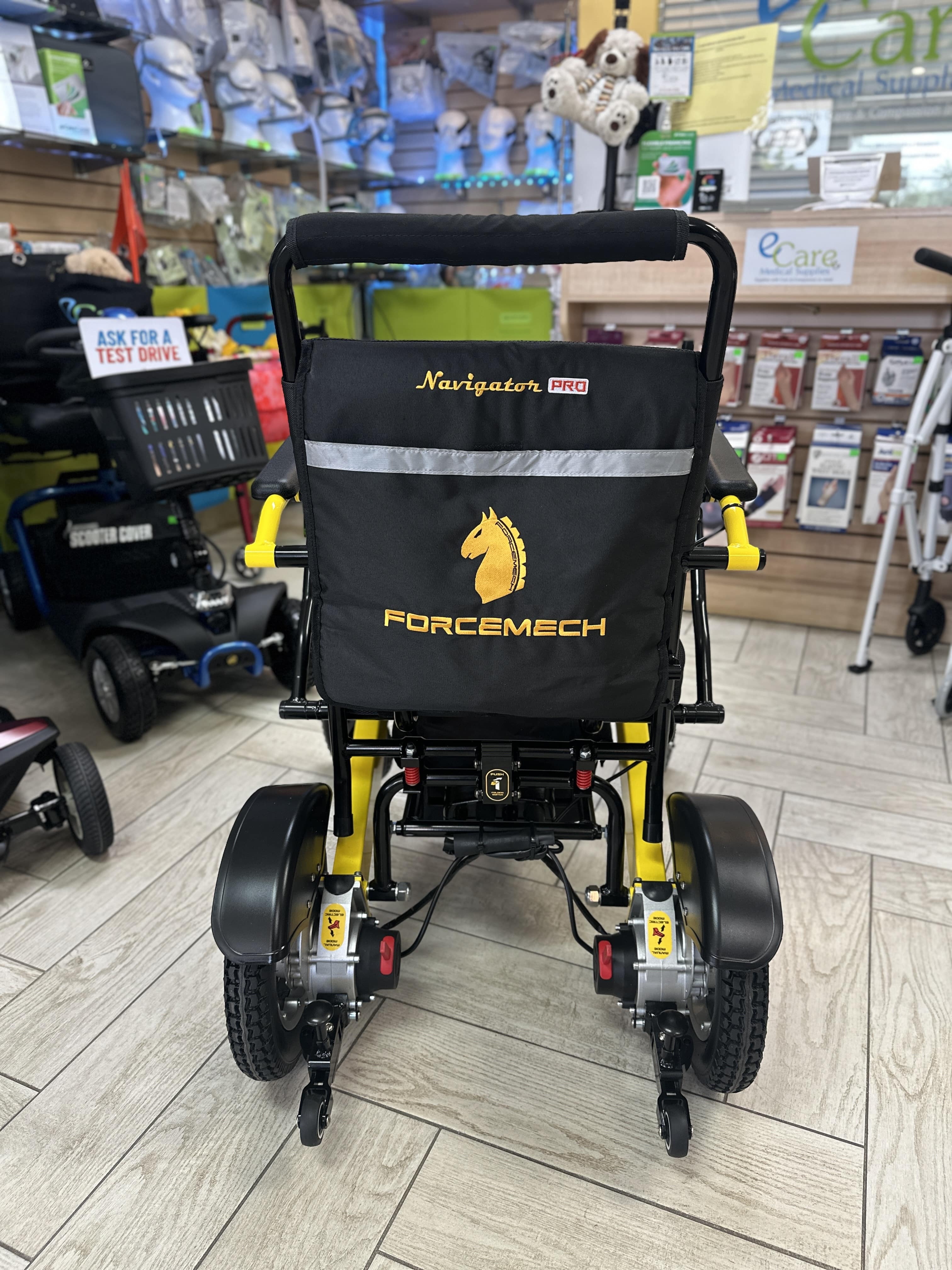 Forcemech Navigator PRO - Heavy Duty All Terrain Folding Electric Wheelchair 400Lbs Cap