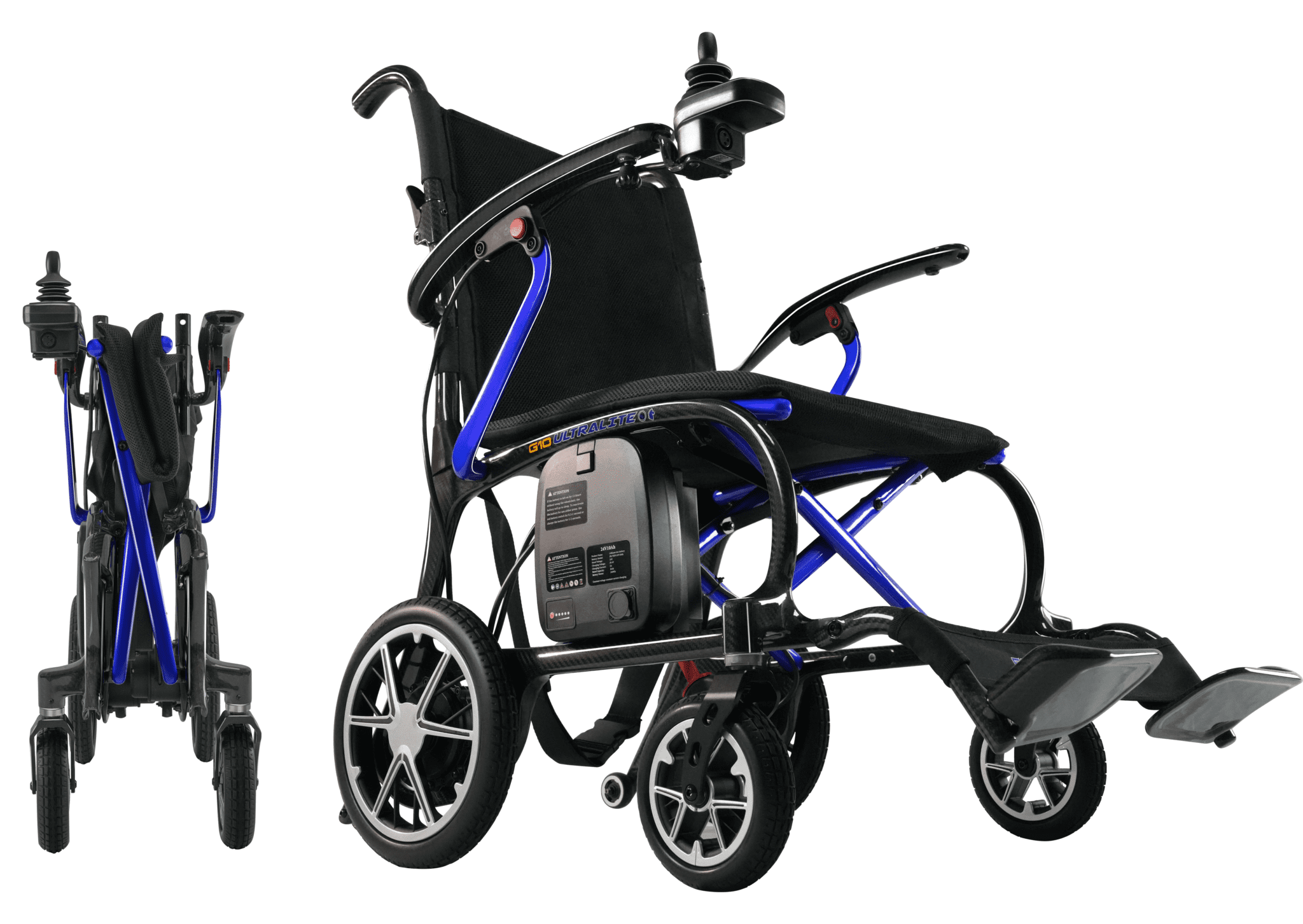 UltraLite G10 Full Carbon Fiber Folding Electric Wheelchair