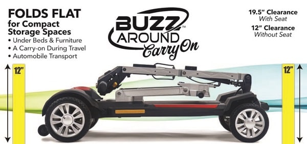 Golden Carry-On Folding Scooter - 300 Lb Cap
