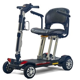 buzzaround carry on fold flat folding scooter