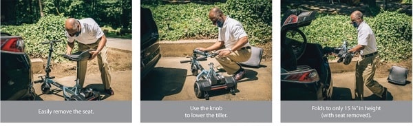 iRide Pride Folding Scooter - 200 Lb Cap
