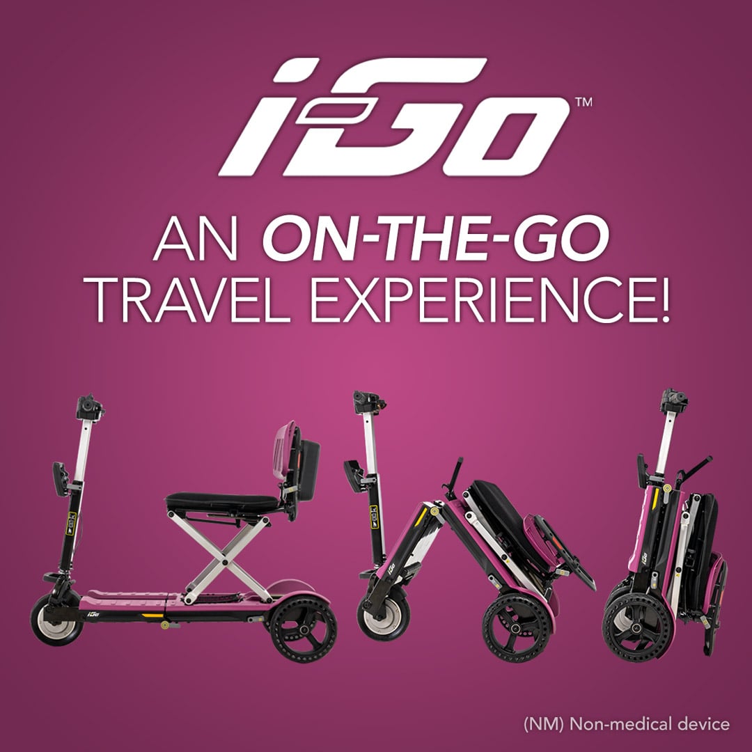 i-Go Lightweight Folding Scooter by Pride Mobility i-Go Lightweight Folding Scooter by Pride Mobility