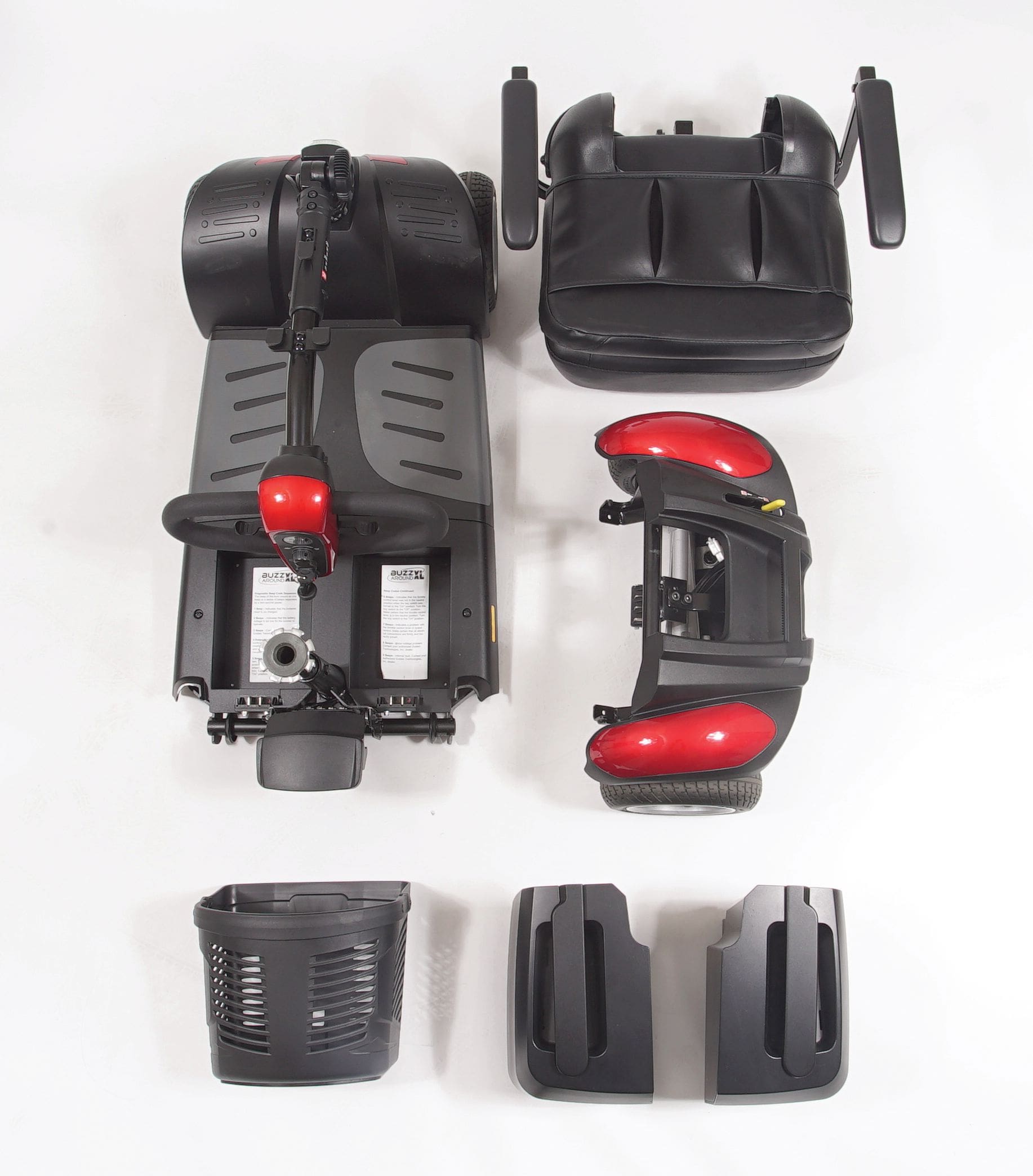 BuzzAround Extreme Full Size Portable Power Scooter-330 Lb Cap