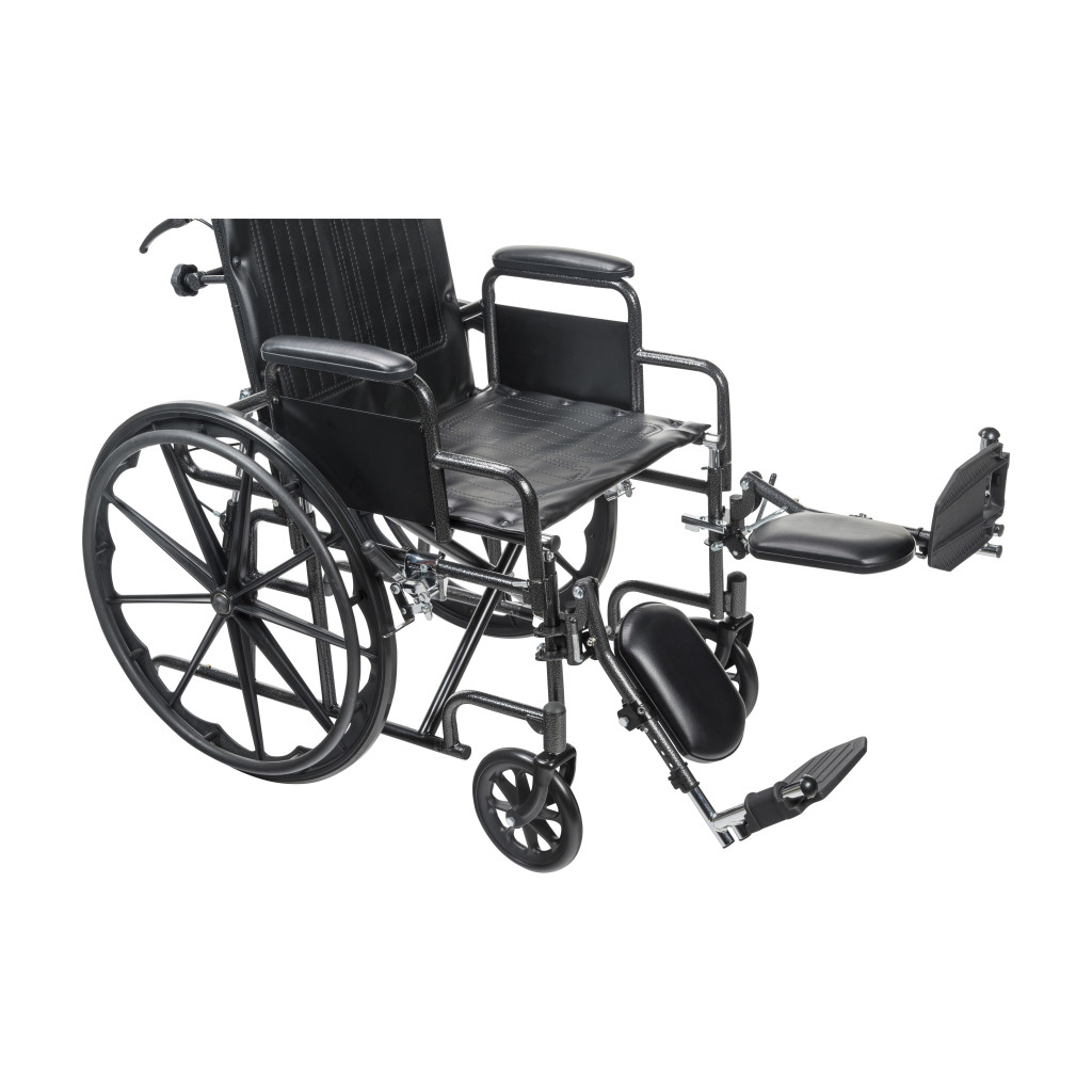Silver Sport Recliner with Vinyl Upholstery 16W X 16D
