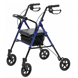 lumex set n go wide height adjustable rollator 350 lbs capacity