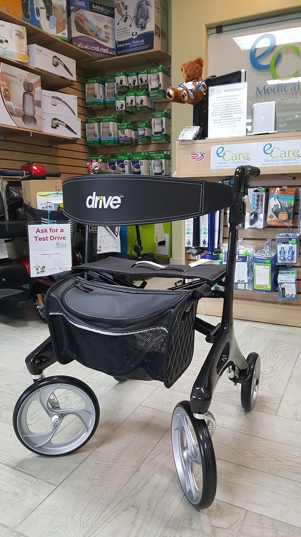 Carbon Fiber Ultra Light Nitro Elite CF Rollator-300 Lb Cap