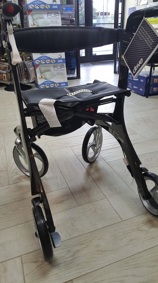 Carbon Fiber Ultra Light Nitro Elite CF Rollator-300 Lb Cap