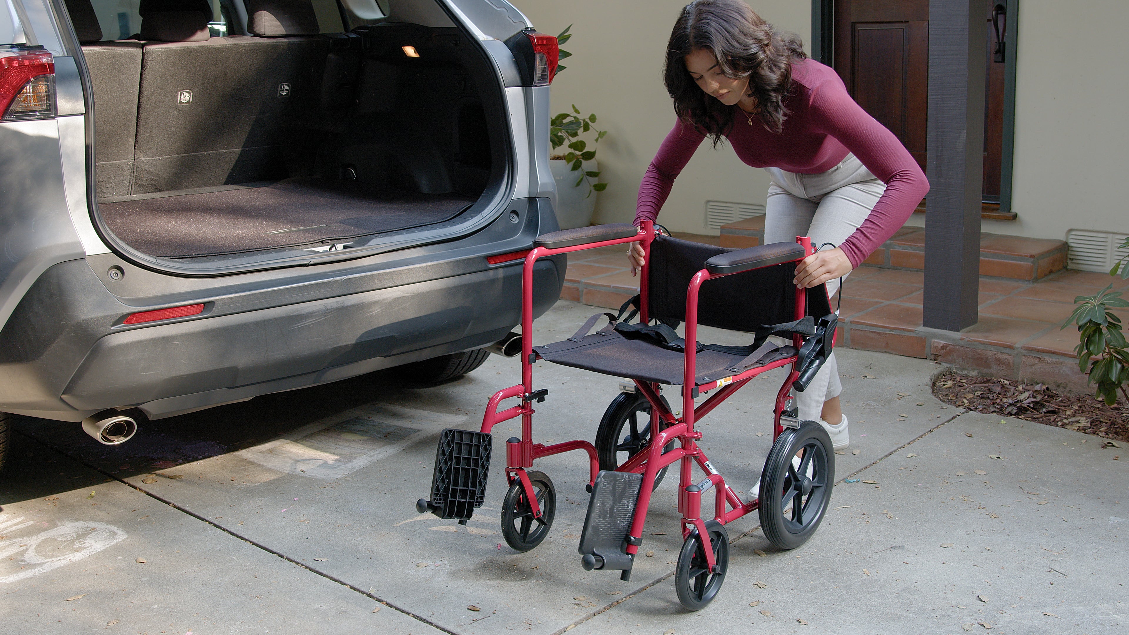 Expedition X-Light Transport Chair With 12" Rear Wheels