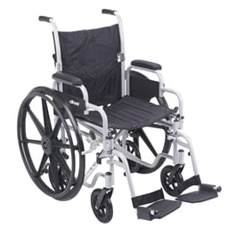 2 In 1 Flyweight Transport & Lightweight Wheelchair Combo in Houston TX by Drive Medical