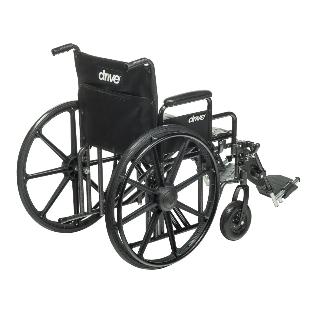Bariatric Sentra EC Heavy-Duty Wheelchair 24W X 18D ELR