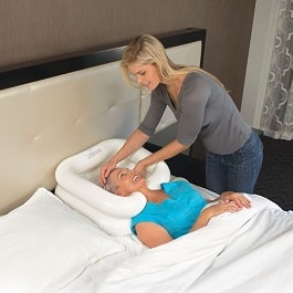 inflatable ez shampoo hair washing basin
