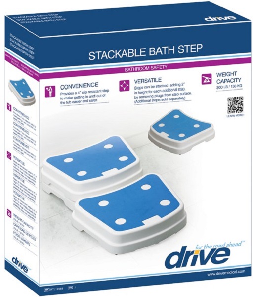 Portable & Modular Bath Step - 450 Lbs Capacity