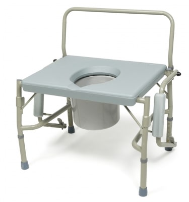 Bariatric Heavy Duty 3 In 1 Drop Arm Commode - 600 Lbs Cap