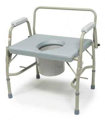 Bariatric Heavy Duty 3 In 1 Drop Arm Commode - 600 Lbs Cap