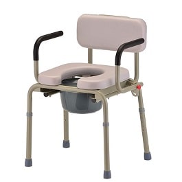 drop arm bath padded commode multi purpose 350 lb cap