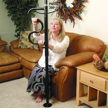 Security Pole & Curve Grab Bar