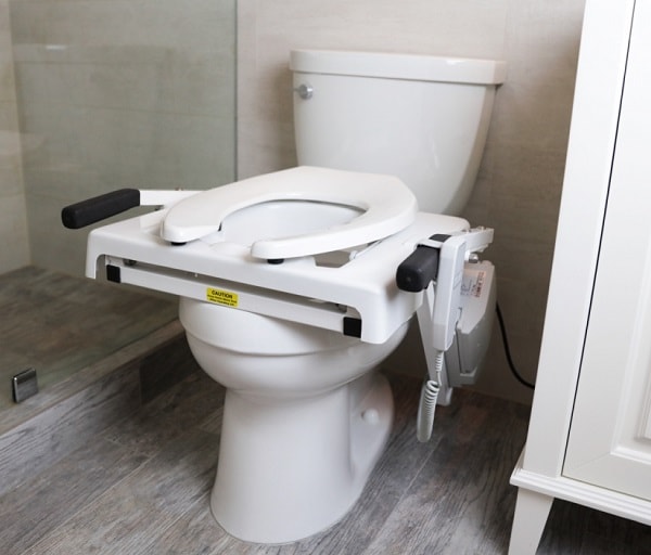 Lightweight Electric Powered Tilt Seat Lift For Standard Toilets
