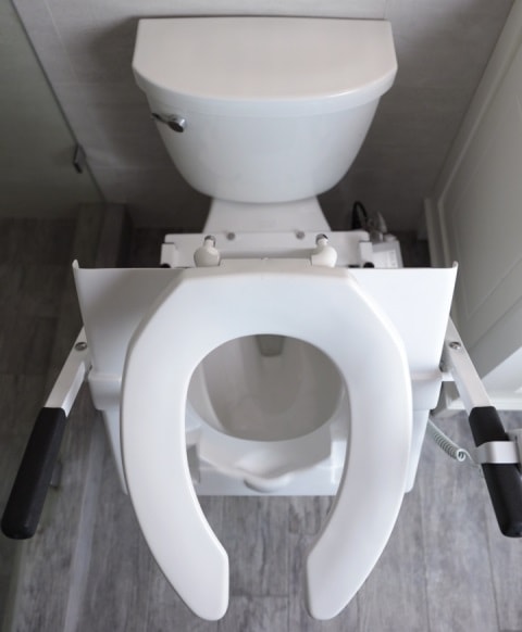 Lightweight Electric Powered Tilt Seat Lift For Standard Toilets
