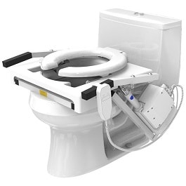 electric powered tilt seat lift for enlogated toilets 325 lb cap