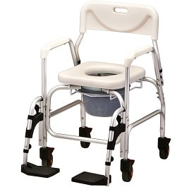 Shower Chair And Commode - Padded Seat & Swing Away Footrest  in Houston TX by Nova Medical