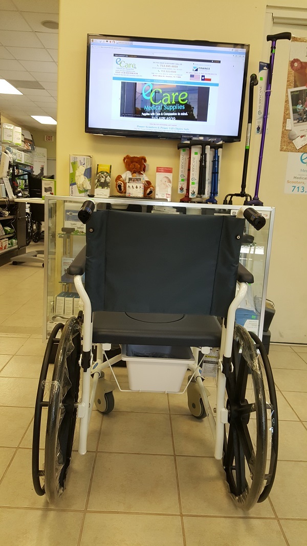 Rehab Shower Commode Wheelchair