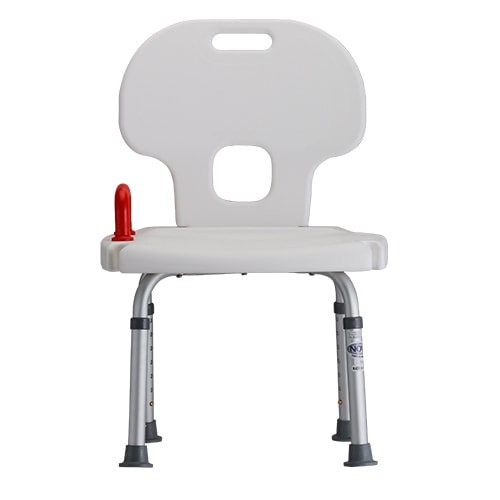 Shower Chair Bath Bench w/ Back & Safety Handle - 300 Lbs Cap