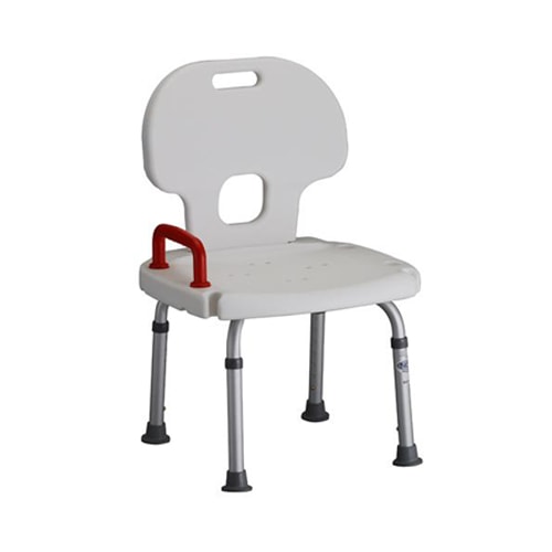 Shower Chair Bath Bench w/ Back & Safety Handle - 300 Lbs Cap