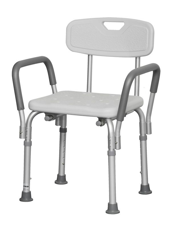 Shower Bench With Back - 300 Lbs Capacity