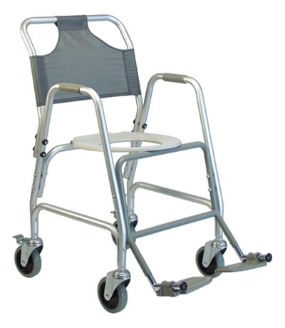 Deluxe Shower Transport Chair with Footrest